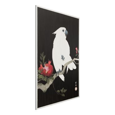 Obraz Alu-Dibond - Asian Vintage Illustration White Cockatoo