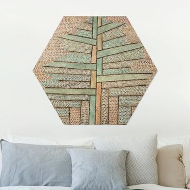 Obraz heksagonalny z Alu-Dibond - Paul Klee - Drzewo sosnowe