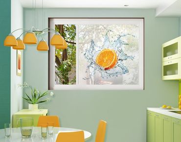 Folia okienna - Świeża pomarańcza