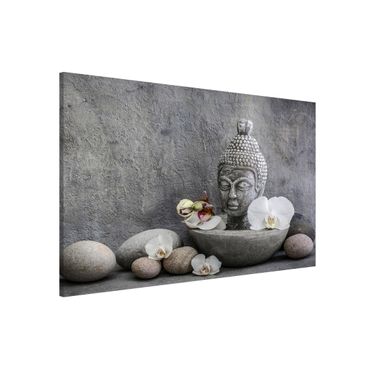Tablica magnetyczna - Budda Zen, orchidee i kamienie