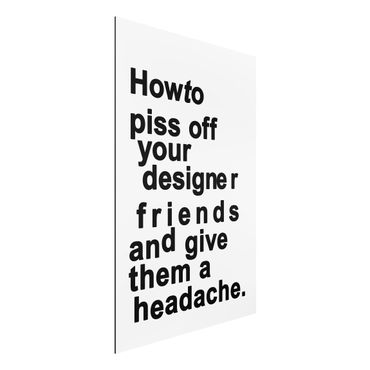 Obraz Alu-Dibond - Ból głowy projektantów