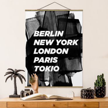 Plakat z wieszakiem - Berlin Nowy Jork Londyn