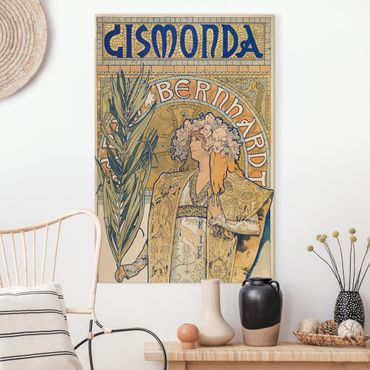 Obraz na płótnie - Alfons Mucha - Plakat do sztuki Gismonda