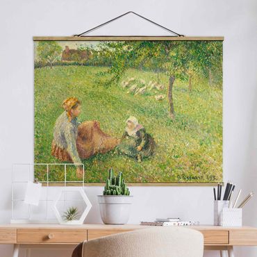 Plakat z wieszakiem - Camille Pissarro - Pasterz gęsi