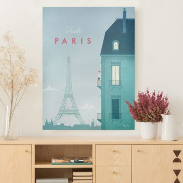 Obraz na płótnie - Plakat podróżniczy - Paryż