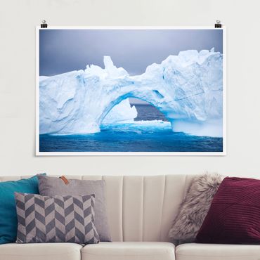 Plakat - Antarktyczna góra lodowa