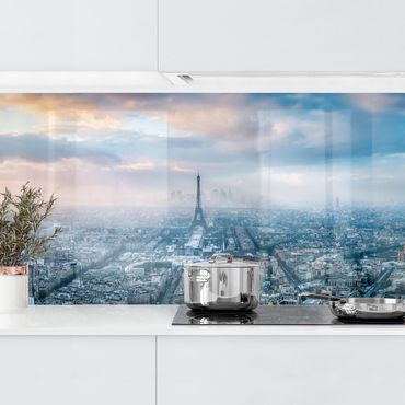 Panel ścienny do kuchni - Zima w Paryżu