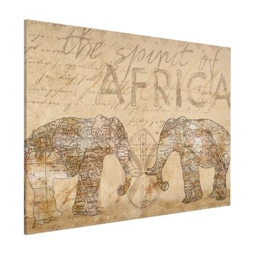 Tablica magnetyczna - Kolaż w stylu vintage - Duch Afryki