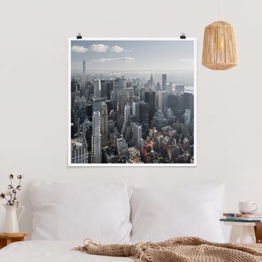 Plakat - Z Empire State Building Upper Manhattan NY
