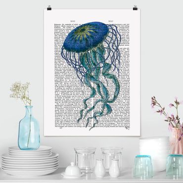 Plakat - Czytanie o zwierzętach - Meduza