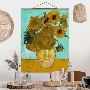 Plakat z wieszakiem - Vincent van Gogh - Wazon ze słonecznikami