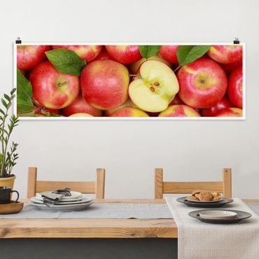 Plakat - soczyste jabłka