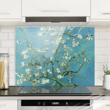 Panel szklany do kuchni - Vincent van Gogh - Kwiat migdałowca