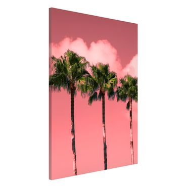 Tablica magnetyczna - Palmy przed Sky Pink