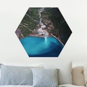 Obraz heksagonalny z Forex - Rzeka na Grenlandii