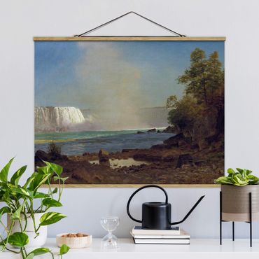 Plakat z wieszakiem - Albert Bierstadt - Wodospad Niagara