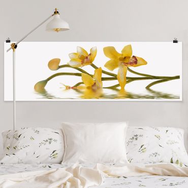 Plakat - Saffron Orchid Waters