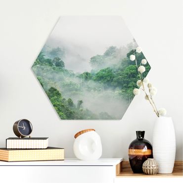 Obraz heksagonalny z Forex - Dżungla we mgle