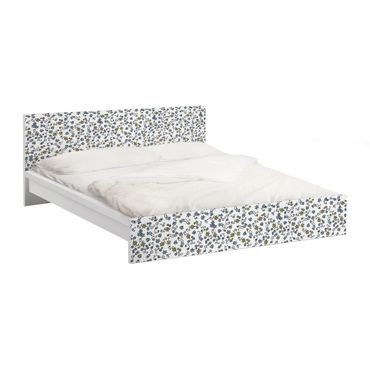 Okleina meblowa IKEA - Malm łóżko 140x200cm - Wzór kwiatowy Mille fleurs