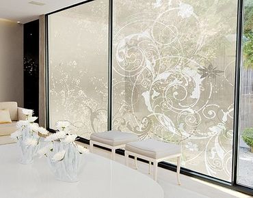 Folia okienna - Projekt ornamentu z masy perłowej