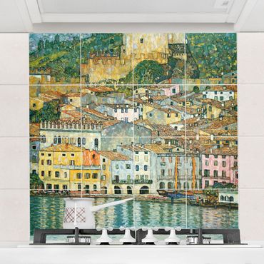 Naklejka na płytki - Gustav Klimt - Malcesine nad jeziorem Garda