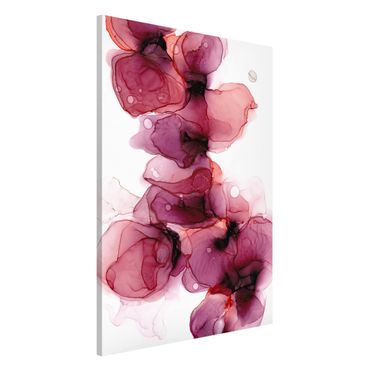 Tablica magnetyczna - Dzikie kwiaty w kolorze purpury i złota