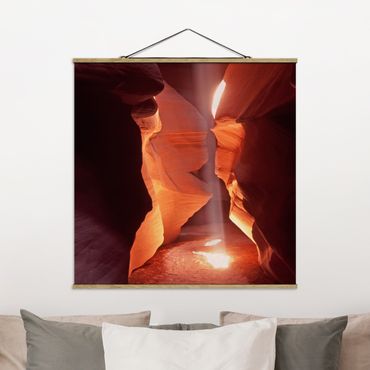 Plakat z wieszakiem - Szyb świetlny w Kanionie Antylopy