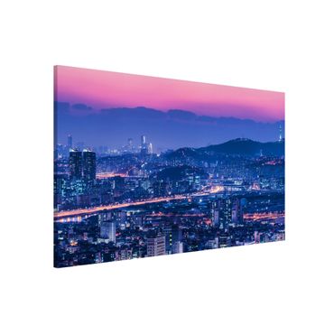 Tablica magnetyczna - Skyline of Seoul