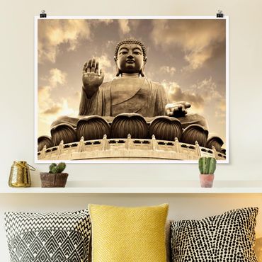 Plakat - Wielki Budda Sepia