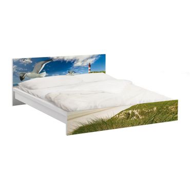 Okleina meblowa IKEA - Malm łóżko 140x200cm - Bryza wydmowa