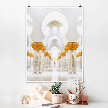 Plakat - Meczet w złocie