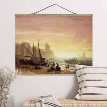Plakat z wieszakiem - Albert Bierstadt - Flota rybacka