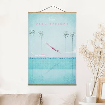 Plakat z wieszakiem - Plakat podróżniczy - Palm Springs