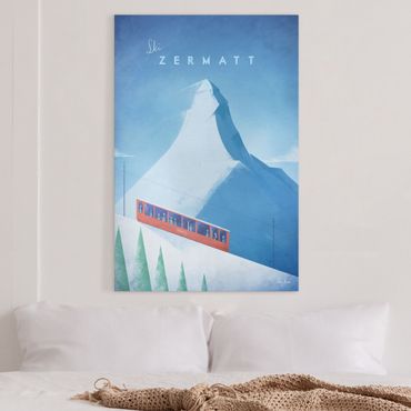 Obraz na płótnie - Plakat podróżniczy - Zermatt