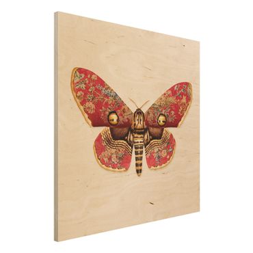 Obraz z drewna - Vintage Moth
