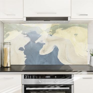 Panel szklany do kuchni - Ocean i pustynia II