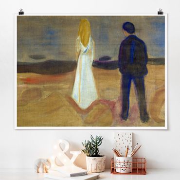 Plakat - Edvard Munch - Dwoje ludzi
