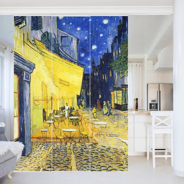 Zasłony panelowe zestaw - Vincent van Gogh - Taras kawiarni w Arles