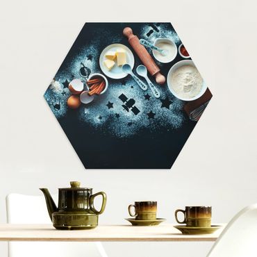 Obraz heksagonalny z Alu-Dibond - Pieczenie dla Stargazerów