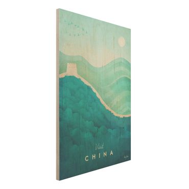 Obraz z drewna - Plakat podróżniczy - Chiny