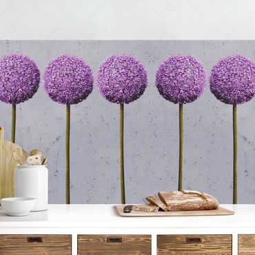 Panel ścienny do kuchni - Allium Kwiaty kuliste II
