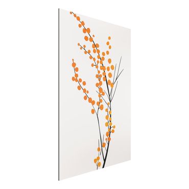 Obraz Alu-Dibond - Graficzny świat roślin - Jagody pomarańczowe