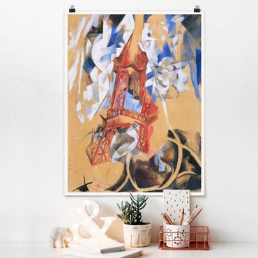 Plakat - Robert Delaunay - Wieża Eiffla