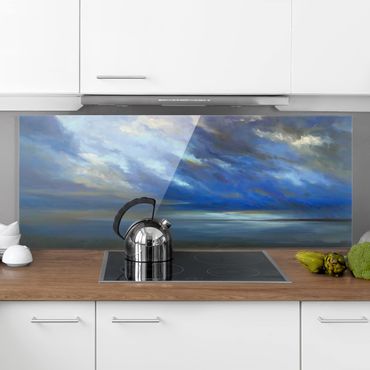 Panel szklany do kuchni - Niebo nadmorskie ciemne