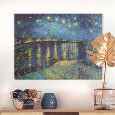 Obraz na płótnie - Vincent van Gogh - Gwiaździsta noc nad Rodanem