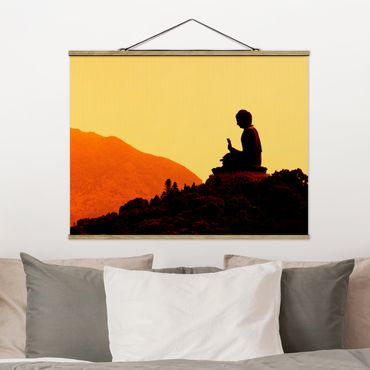 Plakat z wieszakiem - Budda gniazdujący