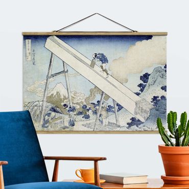 Plakat z wieszakiem - Katsushika Hokusai - W górach Totomi