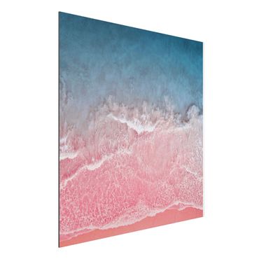 Obraz Alu-Dibond - Ocean w kolorze różowym