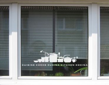 Naklejka na okno - Nr UL926 Sylwetka kuchenna