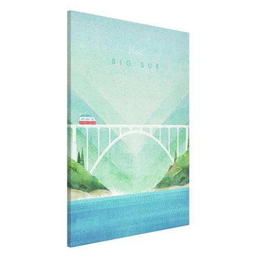 Tablica magnetyczna - Plakat podróżniczy - Big Sur